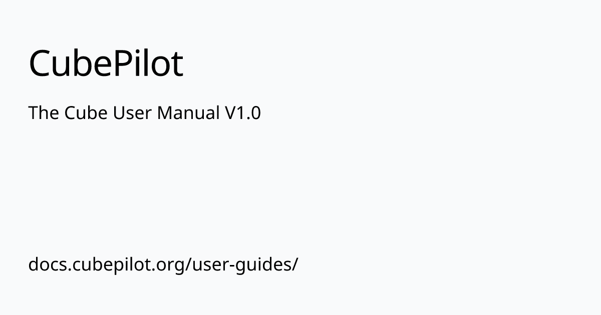 Flight Modes · PX4 v1.9.0 User Guide